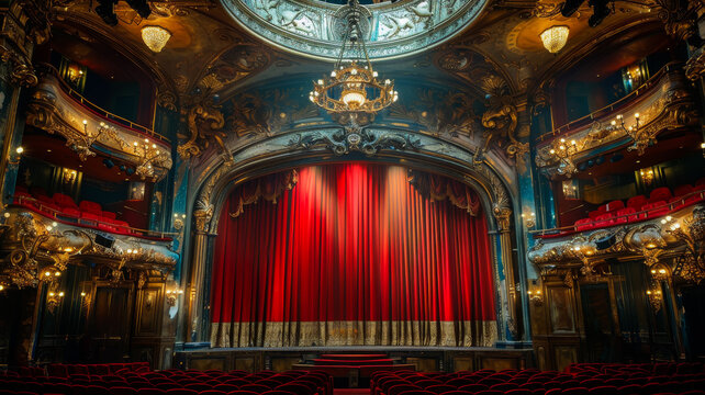 The Exquisite Interior of a Vintage Cinema