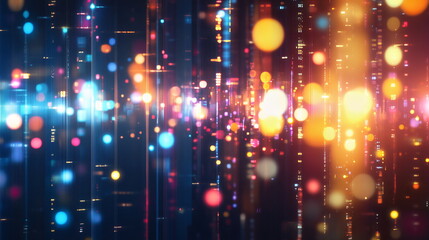 Fototapeta premium Futuristic Abstract Digital Data Streams and Networks