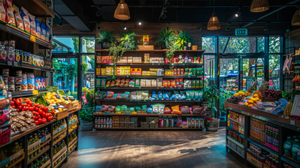 A Vibrant Vegan Grocery Store
