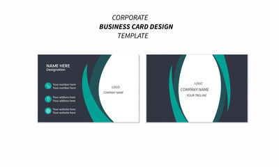 Creative and Clean professional business card template, business card for business and personal use