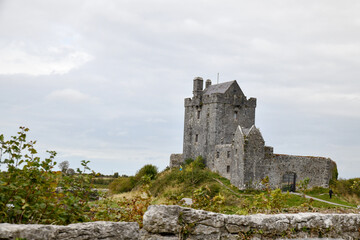Castle on the hill in Ireland