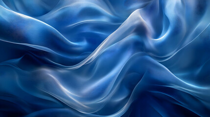 Obraz premium Abstract Blue Background with Wavy Lines and Patterns