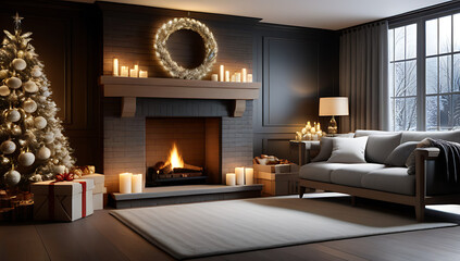 cozy atmosphere perfect winter holiday decor