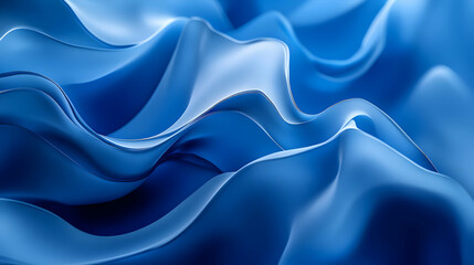 Obraz premium Abstract Blue Waves 3D Background