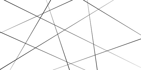 Random chaotic lines abstract geometric pattern / texture. flat vector illustration isolated on white background