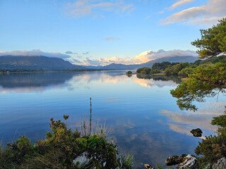 Obraz premium lake and mountains