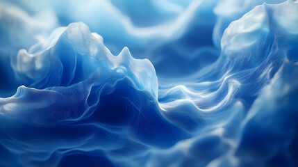 Obraz premium Abstract Blue 3D Wave Background