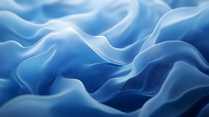 Fototapeta premium Abstract Blue Wavy Background Illustration