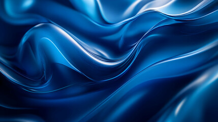 Obraz premium Abstract Blue Liquid Background Illustration