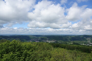 Blick vom Ottoturm bei Kirchen an der Sieg