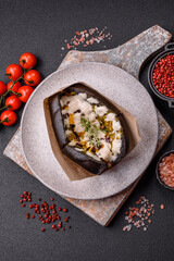 Sandwich with brioche bun, roast beef and vitello tonato sauce