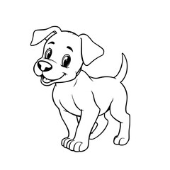 Obraz premium dog coloring book