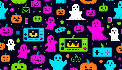 Spooky Halloween Backgrounds with Copy Space. These images feature spooky elements like glowing 
