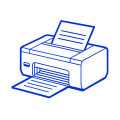 Office printer, document printing