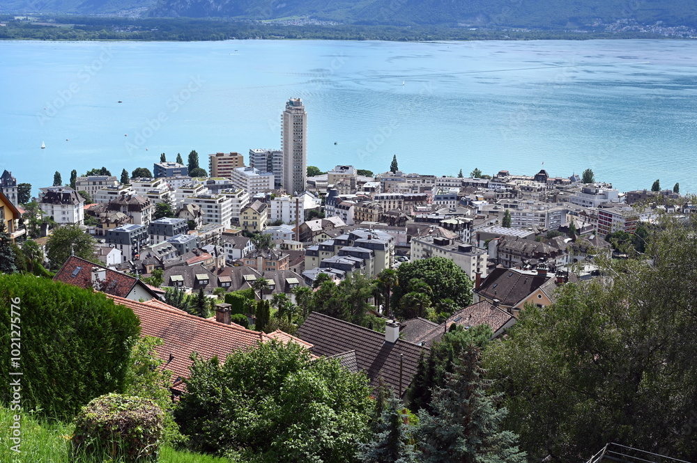 Canvas Prints Montreux am Genfer See