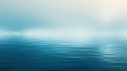 Fototapeta premium Serene Ocean Landscape with Fog