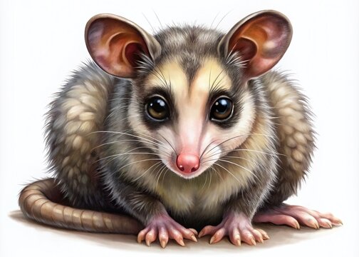 recommend clip art: Charming possum clipart illustration ideal for nature themes, educational materials, and designs