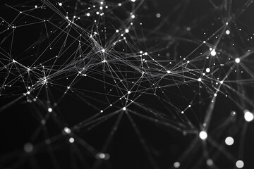 Wireframe Background with Plexus Effect Futuristic Vector Illustration Digital Network Design