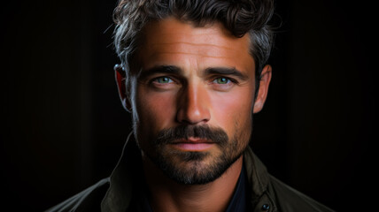 Obraz premium Close Up Portrait Of Man