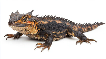 Naklejka premium fierce water dragon with long neck and striking features