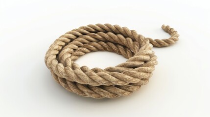 Obraz premium Close-up of a Nautical Rope Knot