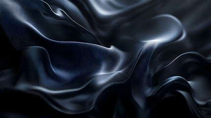 Obraz premium Abstract 3D Blue Fabric Waves Background