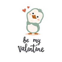 Vector illustration cute doodle valentine print for digital stamp,greeting card,sticker,icon, design