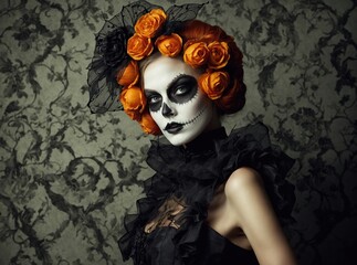 A colorful Halloween display of treats awaits