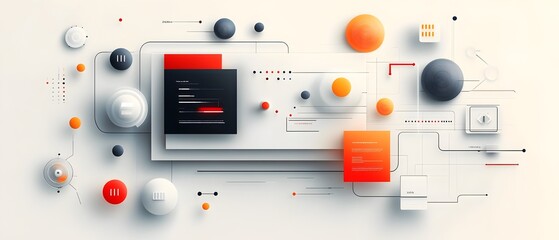 Mesmerizing digital data presentation featuring a contemporary UI design immersive augmented reality HUD