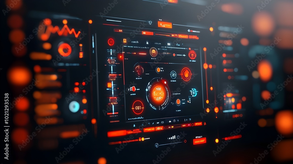 Poster streamlined digital data presentation with sleek minimalist user interface and futuristic aesthetic 