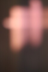 A dream view of light shining on a wall.