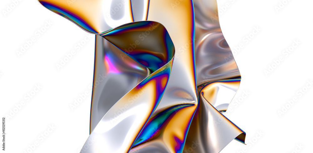 Aufkleber chromatic extravaganza: a dazzling 3d display of colors