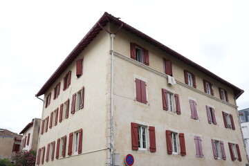 bayonne french village wall building