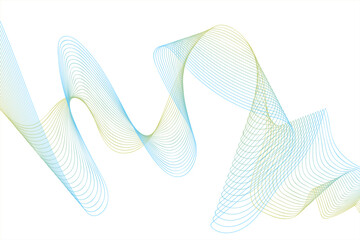 Art & Illustration, Abstract white and green luxury background with wave 01