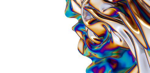 Fototapeta premium Colorful Wonderland: Explore the Depths of a Chromatic 3D Background