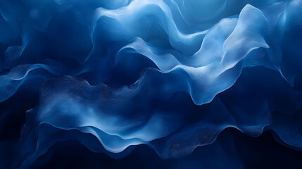 Obraz premium Abstract Blue Wavy Background