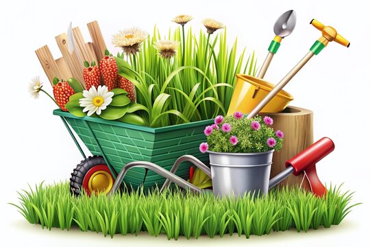 Lawn Mower clip art preview