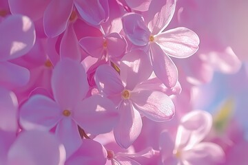 Soft Pastel Lilac Flowers for Calming Backgrounds