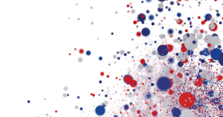 stars confetti on american independence day