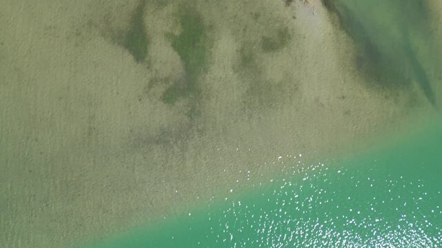 Grado Lagoon seen from above. Between waters, islands and uncontaminated nature