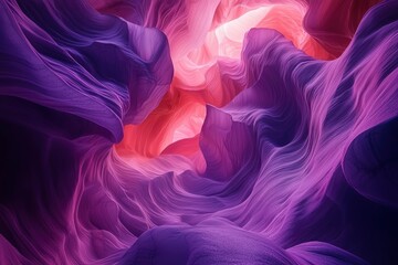 Obraz premium Abstract Purple and Pink Rock Formations in a Canyon