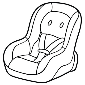 recommend clip art: Baby Car Line Art Silhouette..