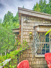 Whimsical construction of buildings in the Pacific Northwest