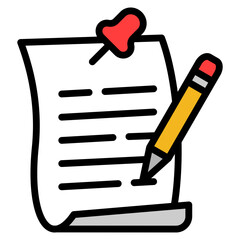Notes Icon For Design Element