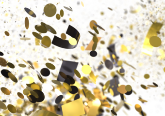 Abstract Gold Confetti