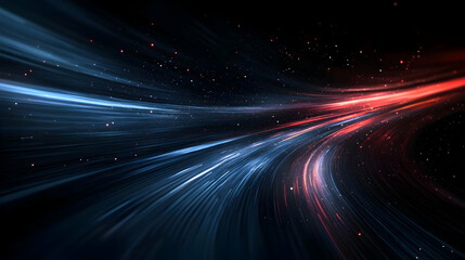 Abstract Background with Blue and Red Lines