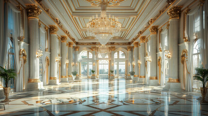 Obraz premium Exquisite Showpieces of a Grand Ballroom