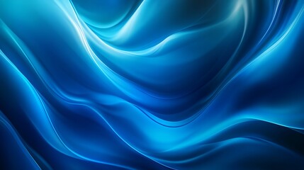 Fototapeta premium Abstract corporate background with wavy lines in a vibrant shade of blue. The flowing art design evokes a sense of digitization, creating a modern and eye-catching backdrop for presentations