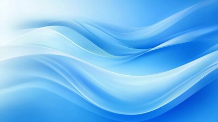 Fototapeta premium Abstract corporate background with wavy lines in a vibrant shade of blue. The flowing art design evokes a sense of digitization, creating a modern and eye-catching backdrop for presentations