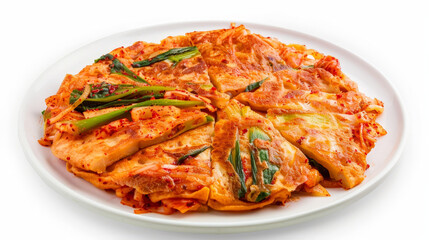 front view of korean kimchi fried